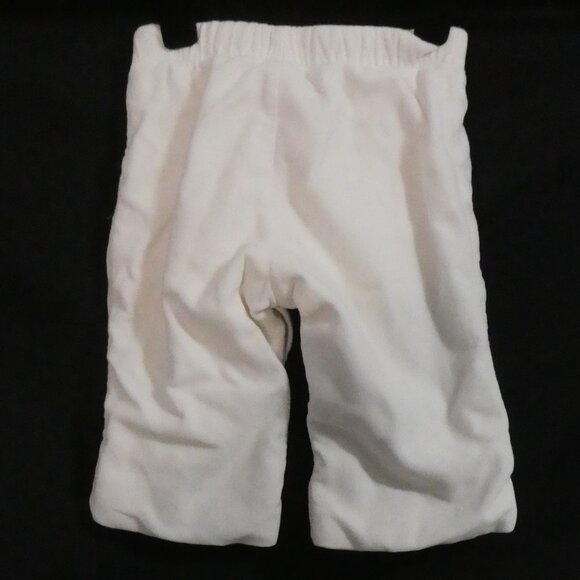 Y2K - BABY GAP - Infant | 6-12 months | White Velour Tear Away Pants - Picture 2 of 12